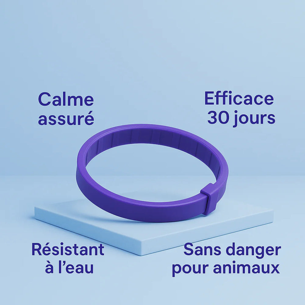 Calmozon, le collier aux phéromones, naturel, calmant et déstressant pour les chiens et les chat