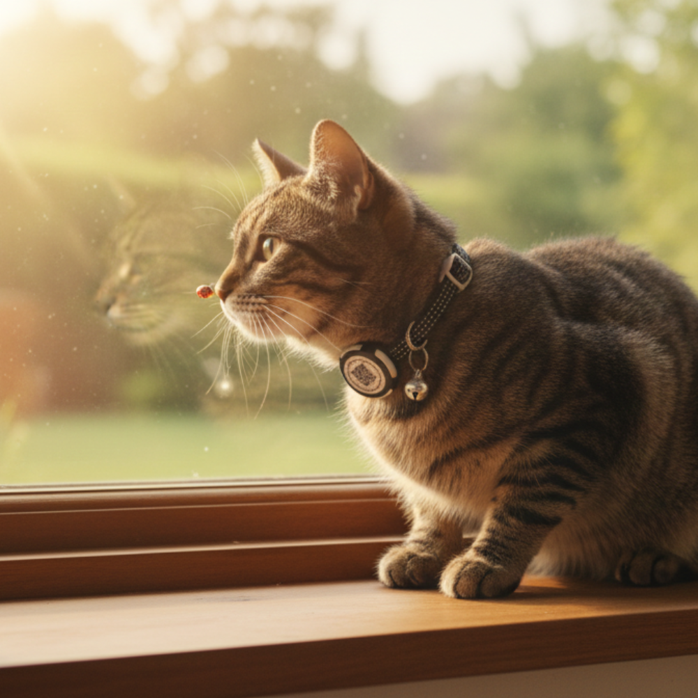 Collier chat AirTag sécurisé – Livraison gratuite et retour offert | Calmozon