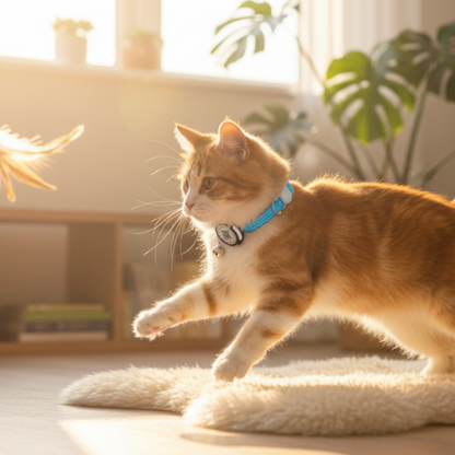Collier chat AirTag sécurisé – Livraison gratuite et retour offert | Calmozon