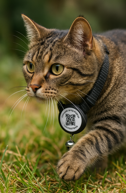 Collier chat AirTag sécurisé – Livraison gratuite et retour offert | Calmozon