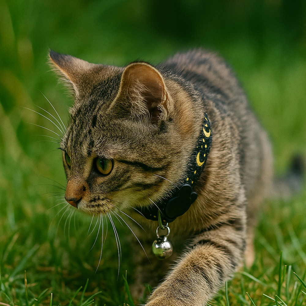 Collier chat réfléchissant – Livraison gratuite et retour offert | Calmozon