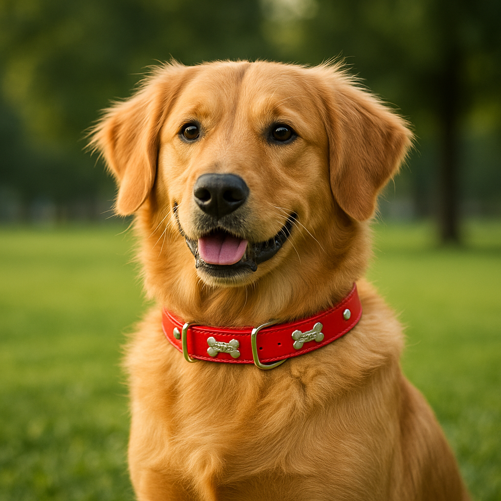 Collier cuir motif os pour chien – Livraison gratuite et retour offert | Calmozon