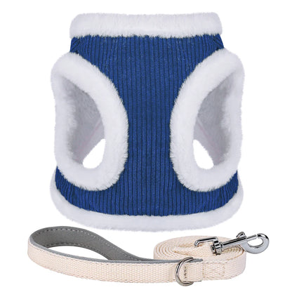 Ensemble de laisse et harnais à fourrure pour Chien et Chat– Livraison gratuite et retour offert| Calmozon