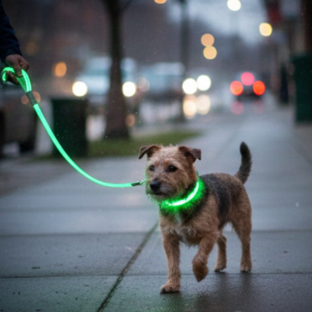 Laisse lumineuse pour chien et chat, recharge USB– Livraison gratuite et retour offert| Calmozon