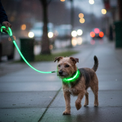 Laisse lumineuse pour chien et chat, recharge USB– Livraison gratuite et retour offert| Calmozon