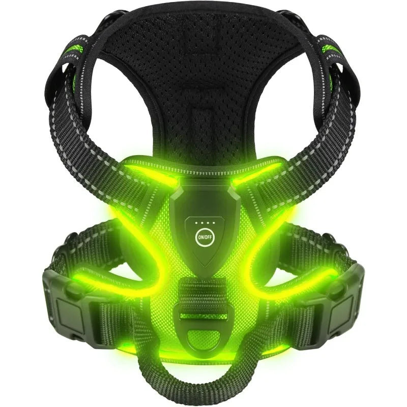 Harnais lumineux réglable pour chiens- livraison gratuite et retour offert – Calmozon